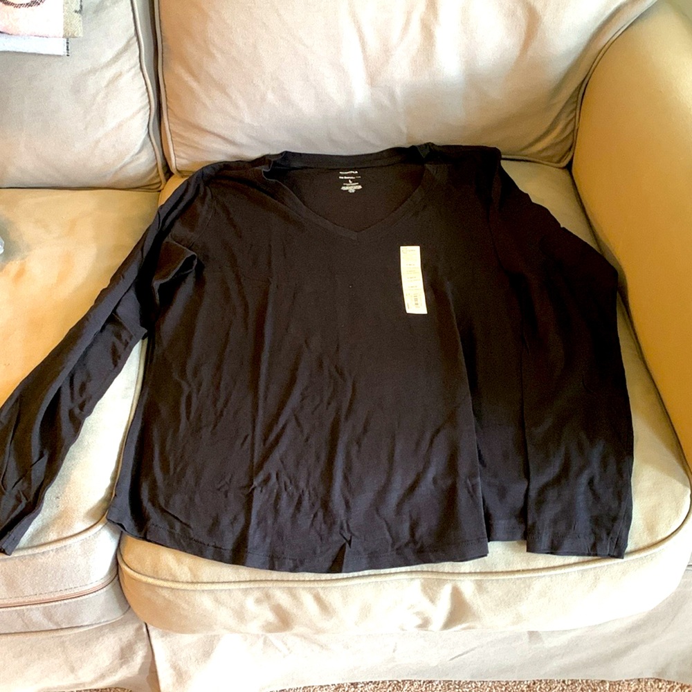 Brand new v neck never been used long sleeve